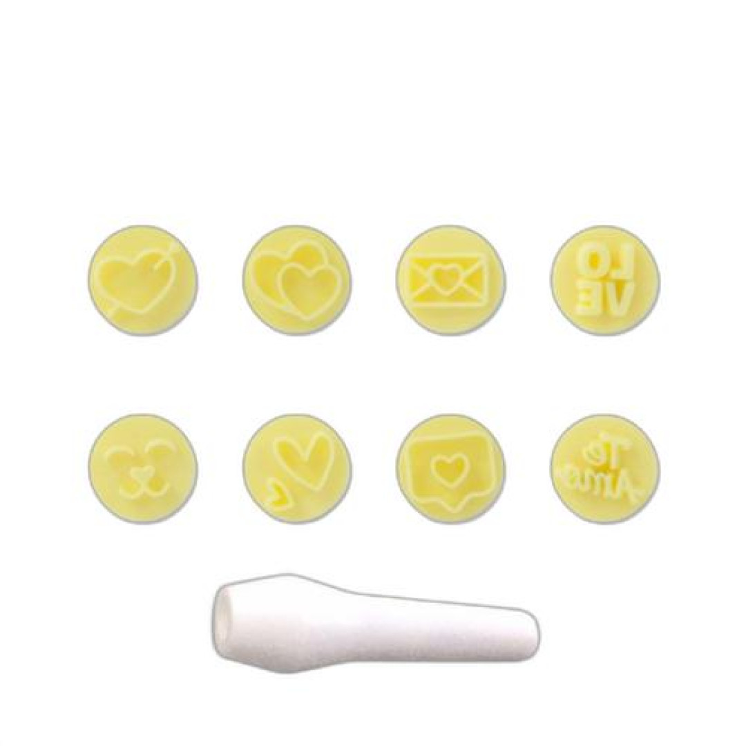 Detalhes do produto X Kit Carimbos Amor 9Un Blue Star Amarelo