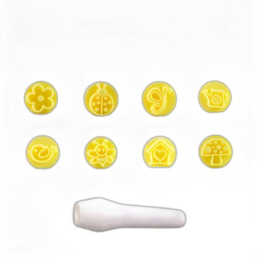 Detalhes do produto X Kit Carimbos Jardim 9Un Blue Star Amarelo
