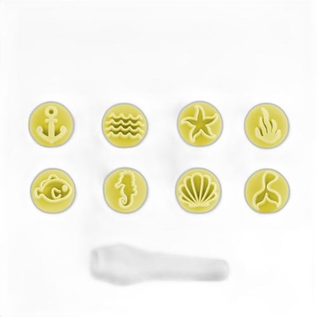 Detalhes do produto X Kit Carimbos Mar 9Un Blue Star Amarelo