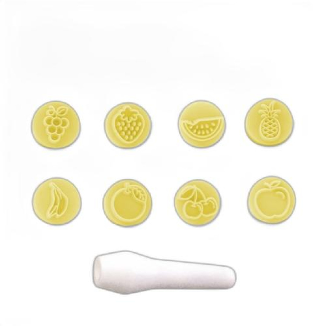 Detalhes do produto X Kit Carimbos Frutas 9Un Blue Star Amarelo
