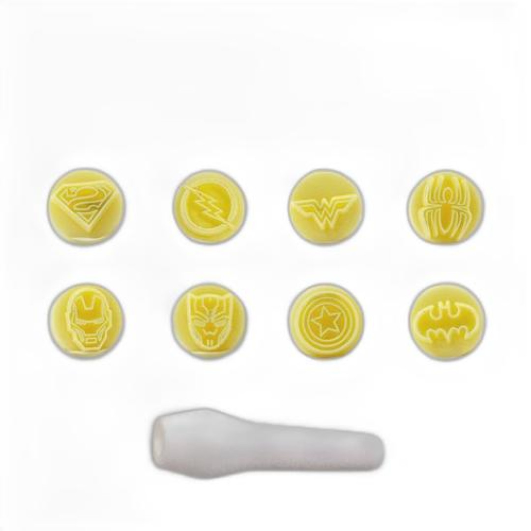 Detalhes do produto X Kit Carimbos Herois 9Un Blue Star Amarelo