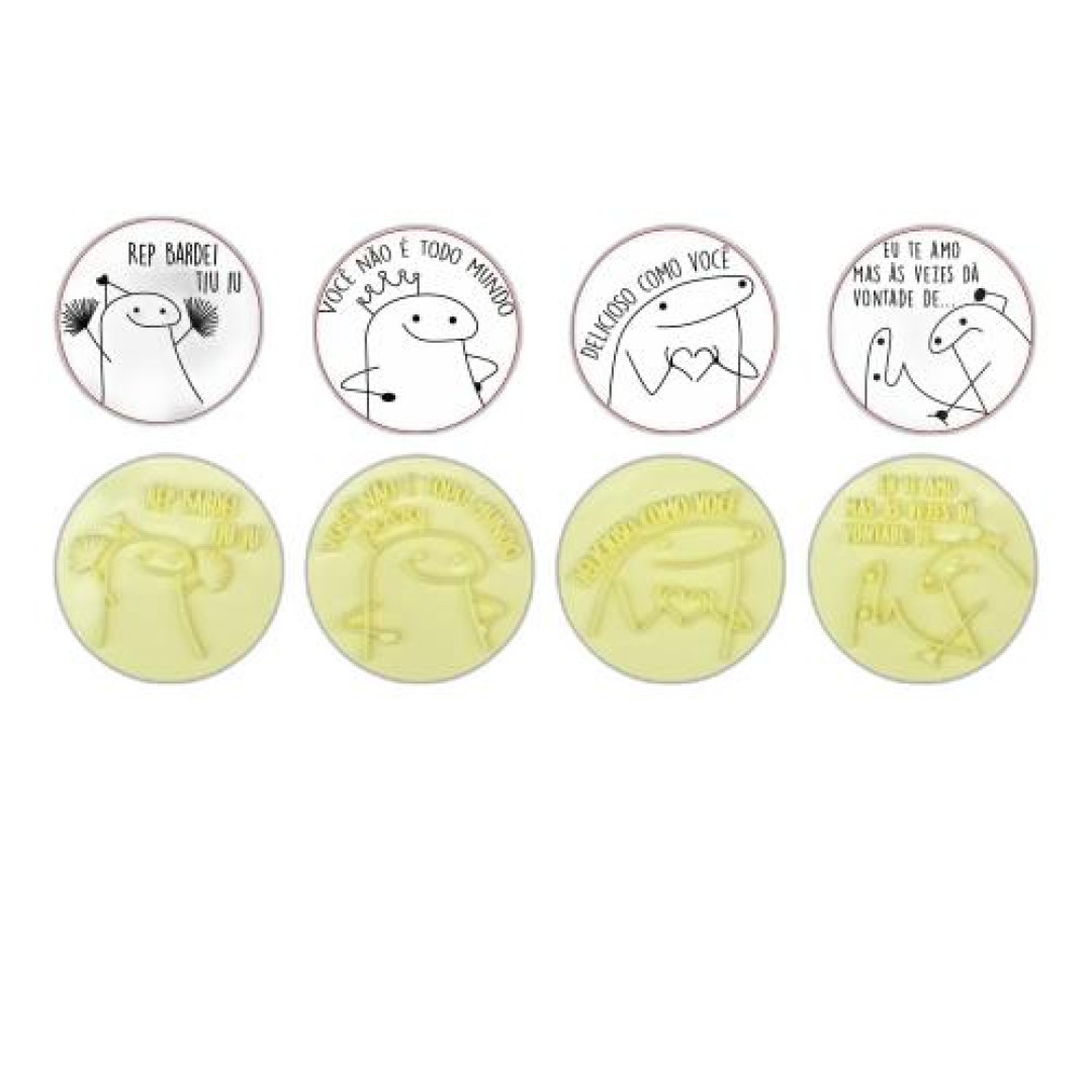 Detalhes do produto X Kit Carimbos Flork 5Un Blue Star Amarelo