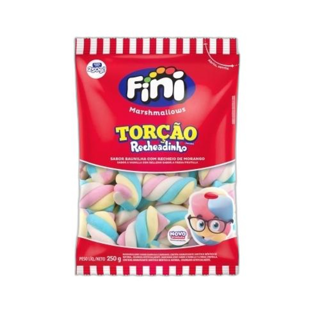 Detalhes do produto Marshmallow Rech Torcao Colorido 250Gr F Baunilha Morang