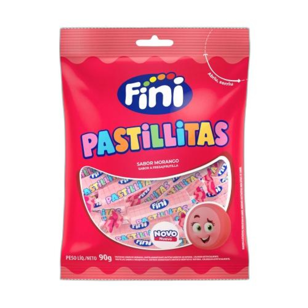 Detalhes do produto Past Pastillitas Mini 90Gr Fini Morango