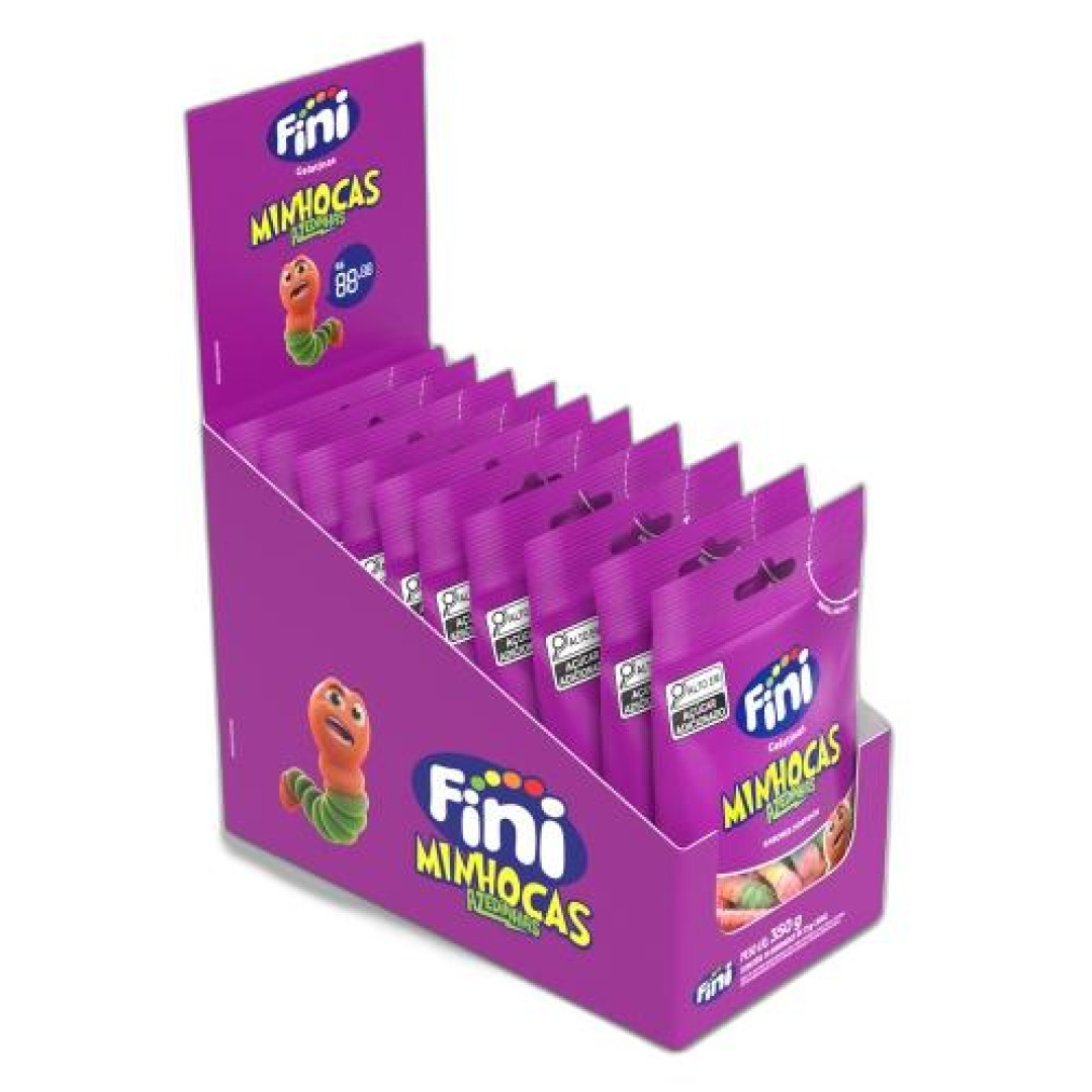 Detalhes do produto Bala Gel Minhocas Citricas 35Gr Fini Mix Frutas