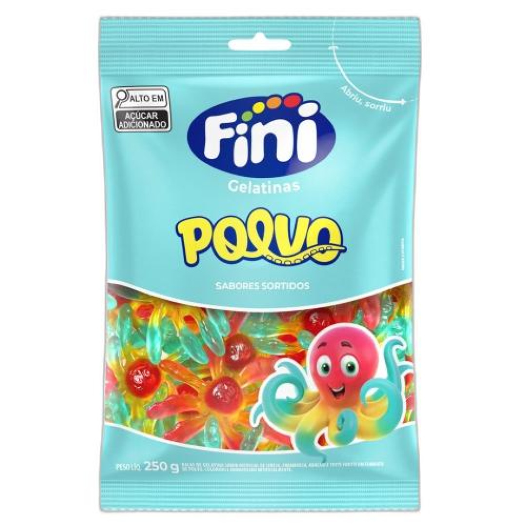 Detalhes do produto Bala Gel Polvo 250Gr Fini Cereja.frutas