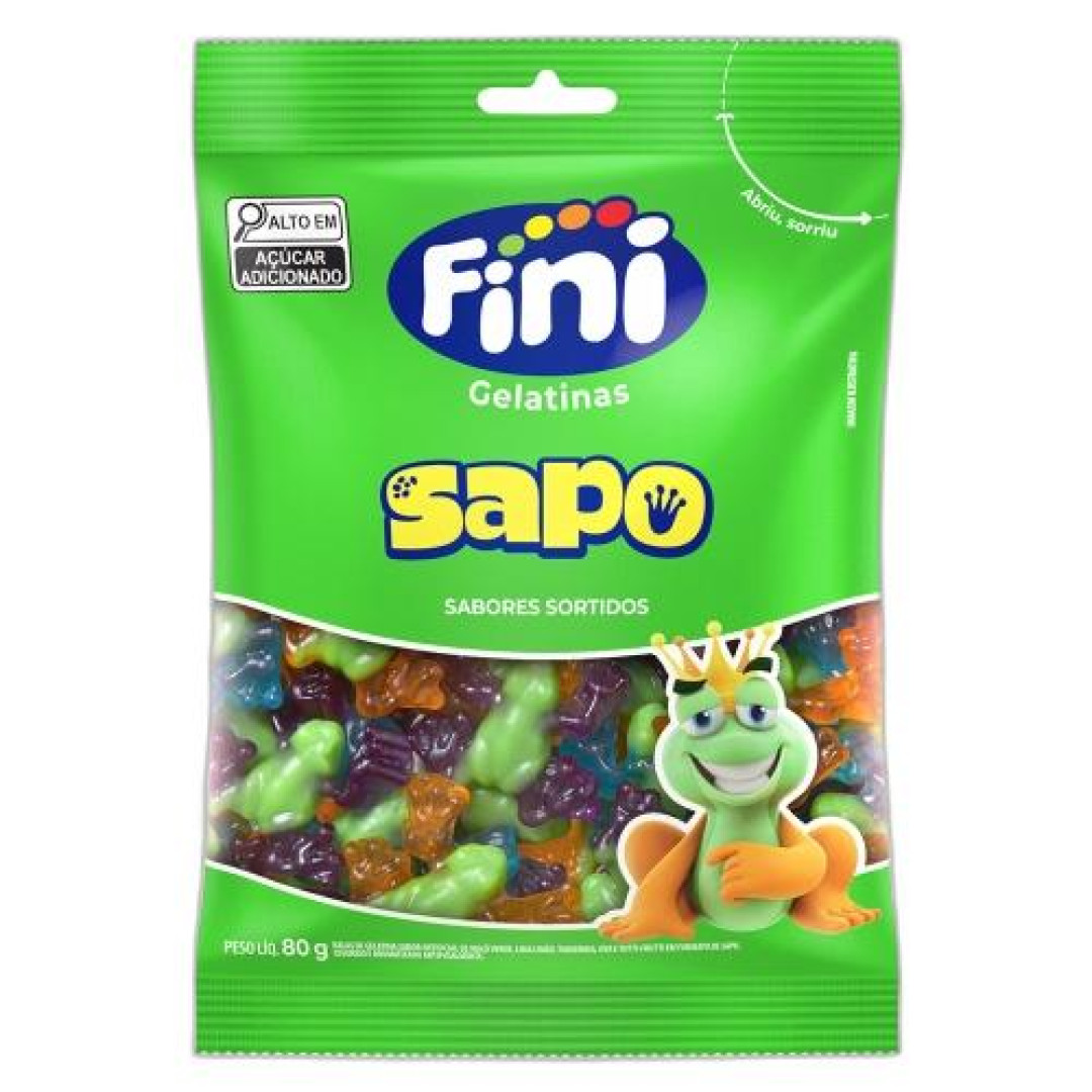 Detalhes do produto Bala Gelatina Sapo 80Gr Fini Frutas