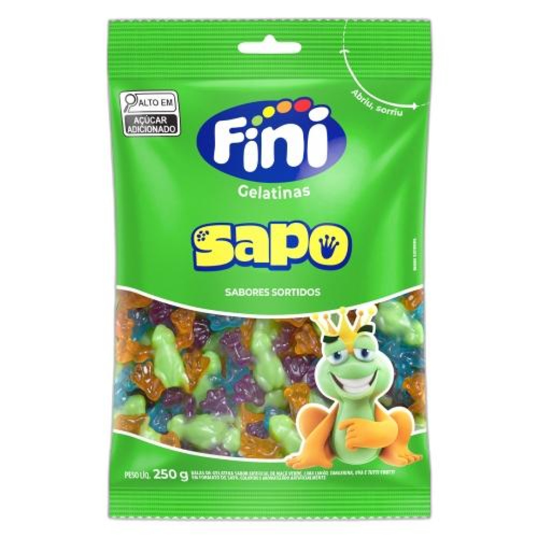Detalhes do produto Bala Gel Sapo 250Gr Fini Maca Verde.frut