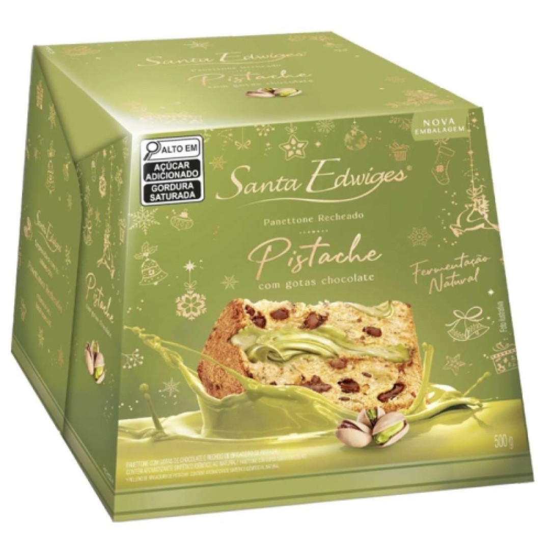 Detalhes do produto Panetone 500Gr Santa Edwiges Pistache