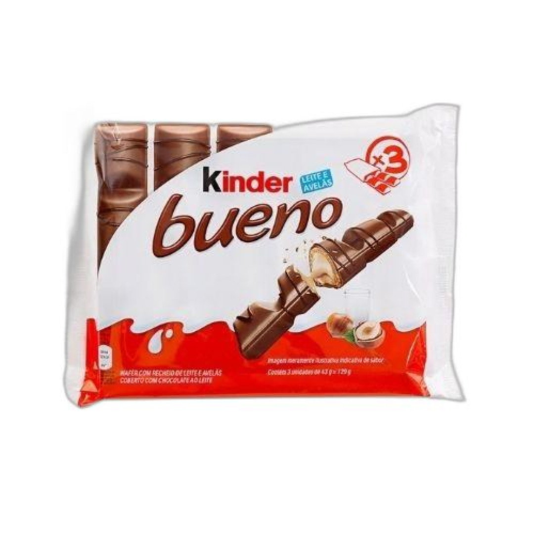 Detalhes do produto Choc Kinder Bueno Pc 03X43Gr Ferrero Avela