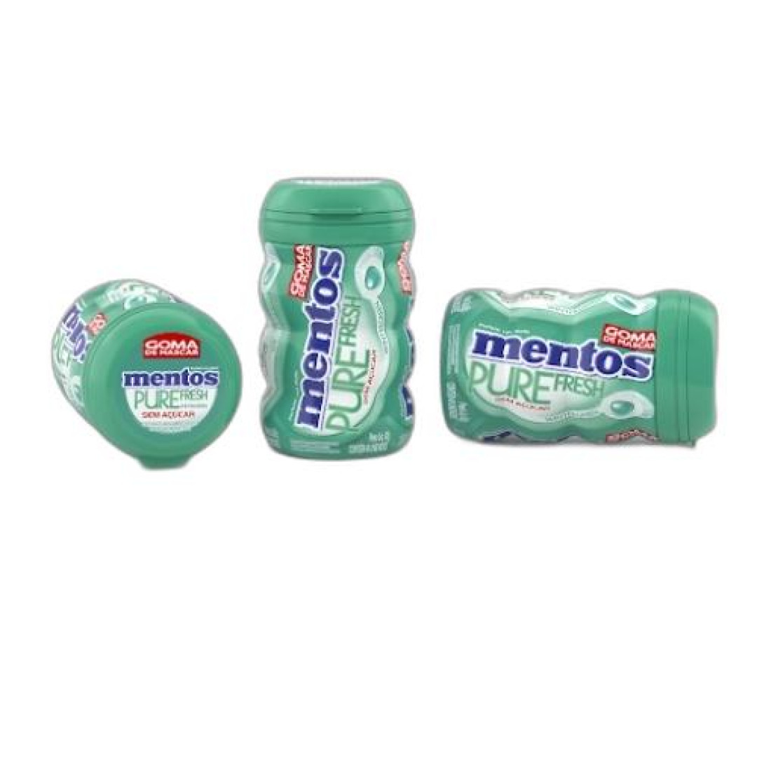Detalhes do produto Chicle Mentos Pure Fresh Gf 92Gr Van Mel Menta Verde
