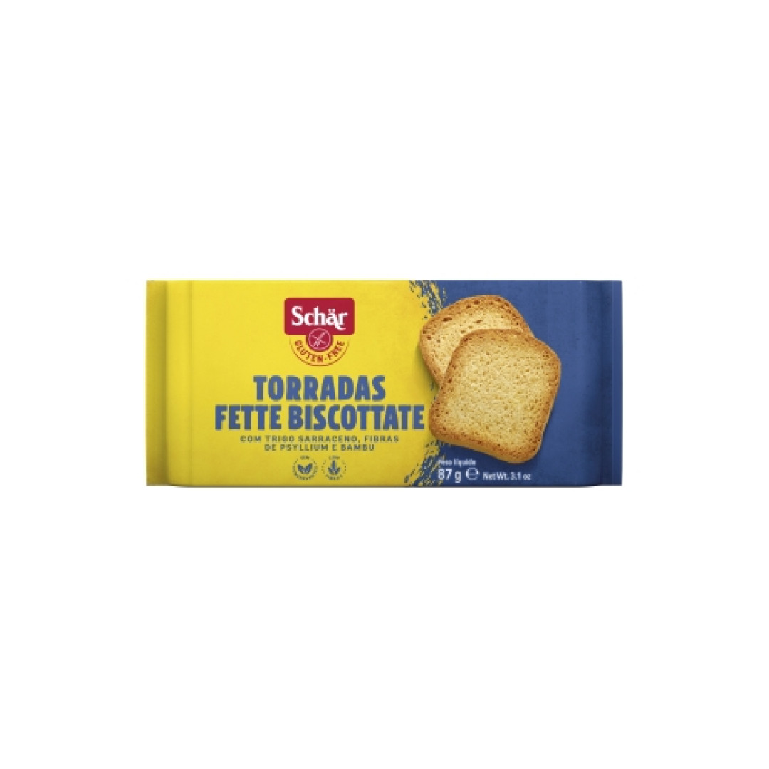 Detalhes do produto Torrada Fette S/ Gluten.lact 87Gr Schar .