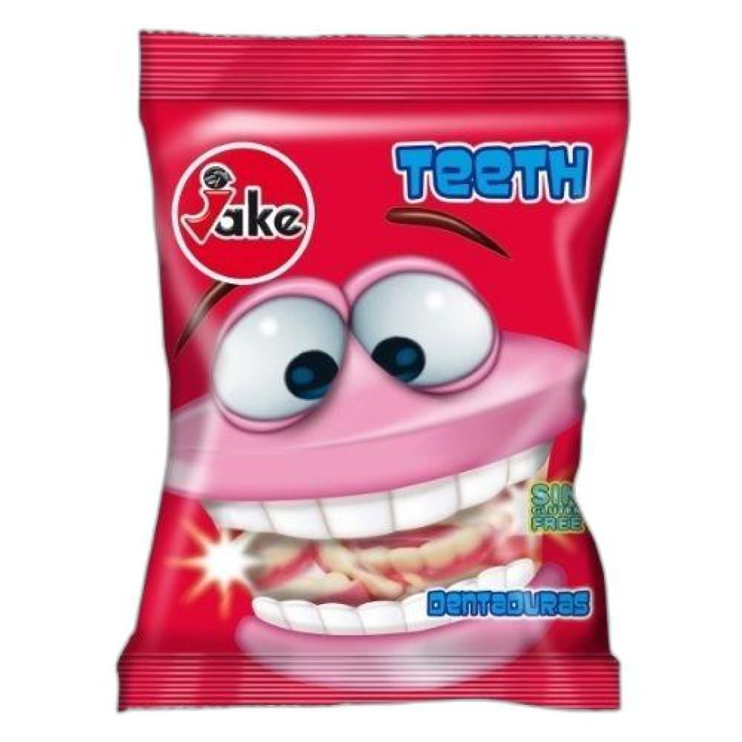 Detalhes do produto Goma Teeth 80Gr Jake Morango