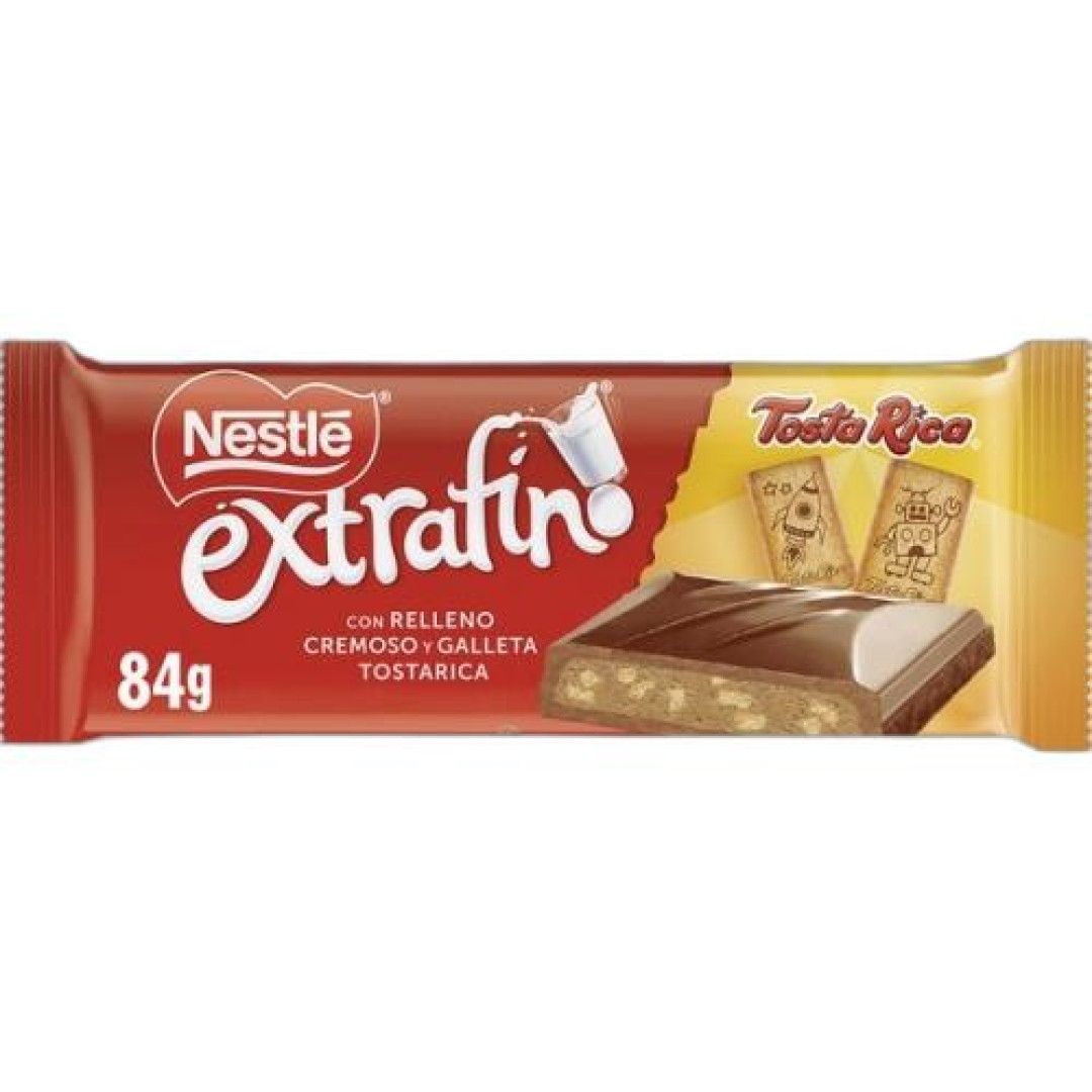 Detalhes do produto Choc Extrafino Tosta Rica 84Gr Nestle Leite.bisc