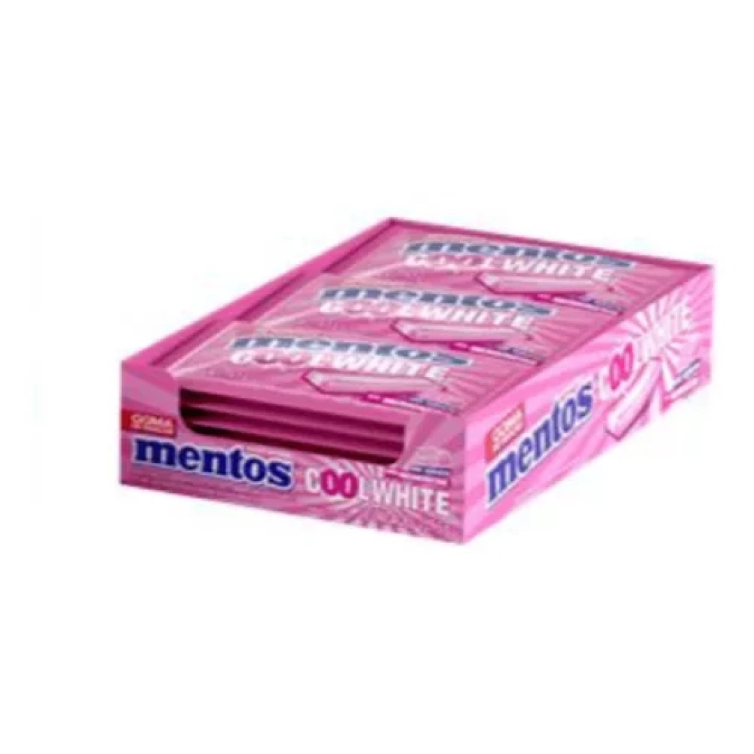Detalhes do produto Chicle Mentos Cool White 3 Camadas 15Un Tutti Fresh