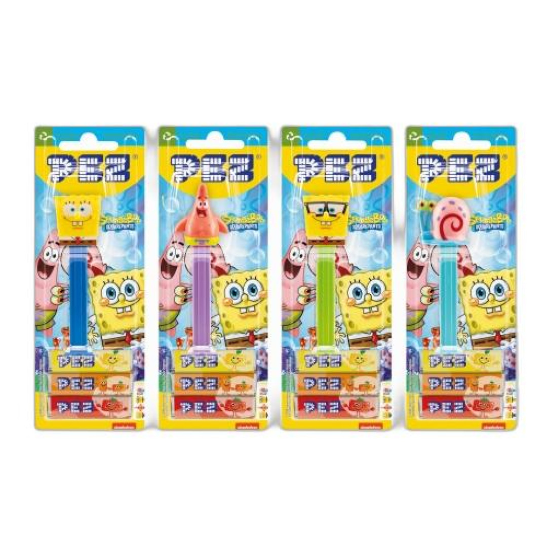 Detalhes do produto Past Pez Bob Esponja 3Un Bertolucci Sortido