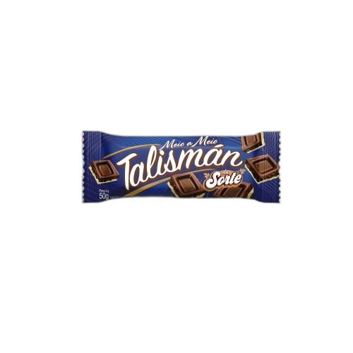 Detalhes do produto Choc Talisman Da Sorte 24X50Gr Dum Dum Meio A Meio