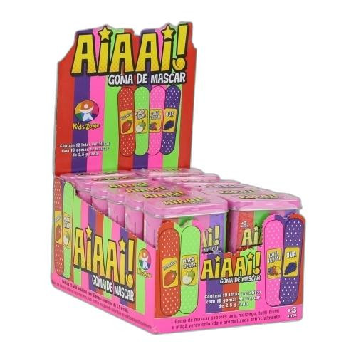 Detalhes do produto X Chicle Aiaai Dp 12Un Zone Sortido