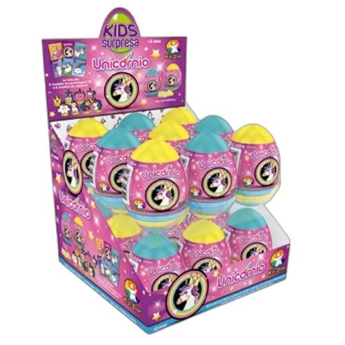 Detalhes do produto X Ovo Surpr Past Unicorn 18X9Gr Kidszone Limao