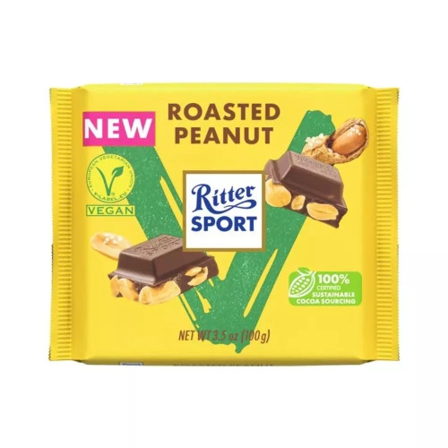 Detalhes do produto Choc Ritter Vegan Peanut 100Gr Alpha Amendoa Torrada