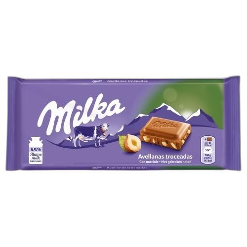 Detalhes do produto Choc Milka Hazelnut 100Gr Avela