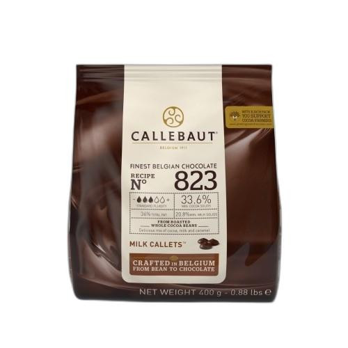 Detalhes do produto Cobert Gotas 33,6% Cacau 400Gr Callebaul Ao Leite