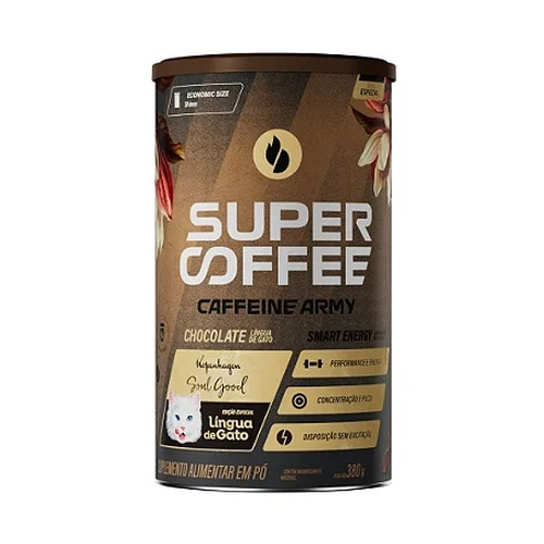 Detalhes do produto Supl Alim Supercoffe Lt 380G Caffeine Ar Lingua De Gato 