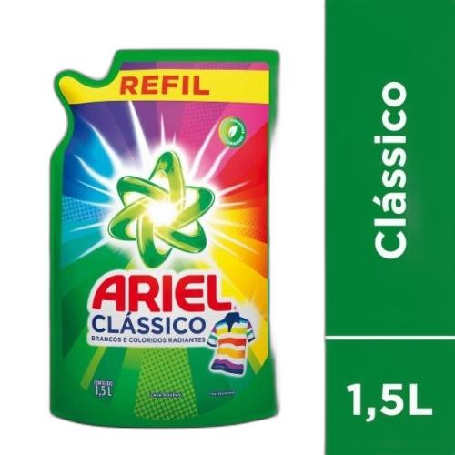 Detalhes do produto Lava Roupa Liq Ariel Refil 1,5Lt P&g Cores Vibrantes