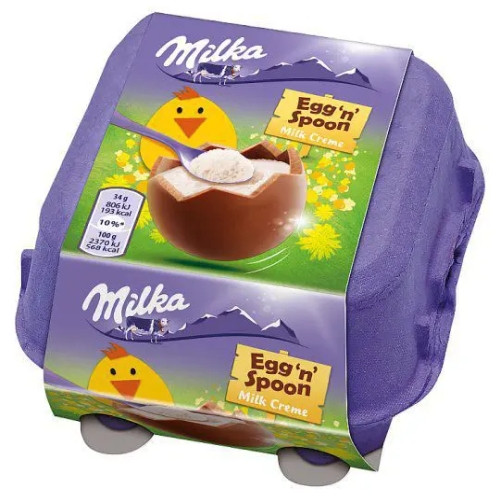 Detalhes do produto Ovo Loffel Ei 4X34Gr Milka Kakaocreme