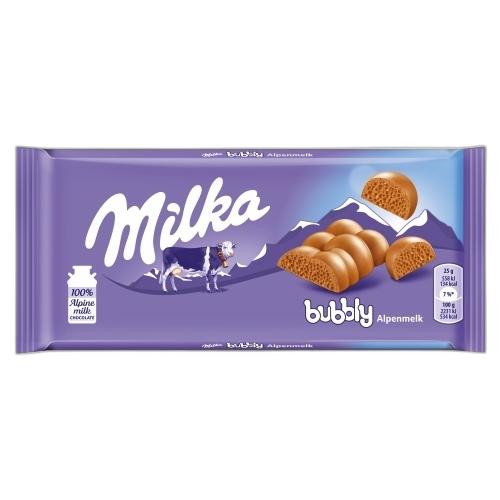 Detalhes do produto Choc Milka Bubbly 90Gr Leite