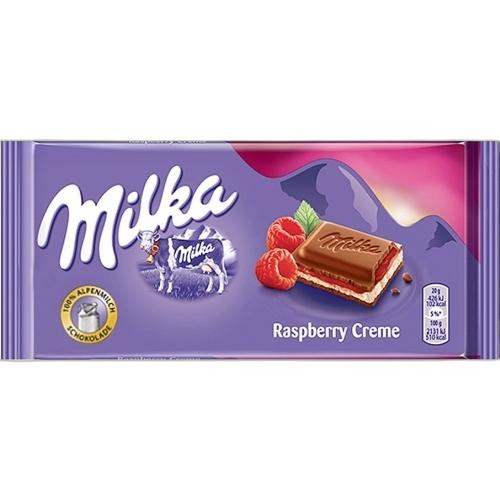 Detalhes do produto Choc Raspberry 100Gr Milka .