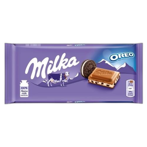 Detalhes do produto Choc Milka Oreo 100Gr Choc.bisc