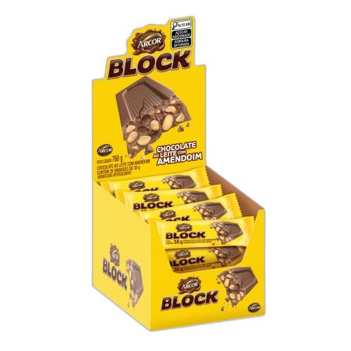 Detalhes do produto Choc Block 20X38Gr Arcor Ao Leite.amendo