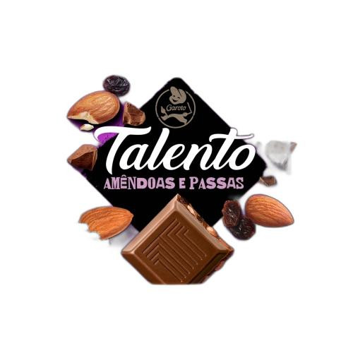 Detalhes do produto Choc Talento 85Gr Garoto Amendoa.passas