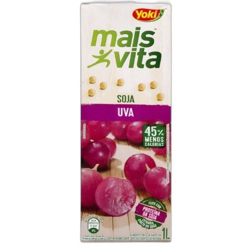 Detalhes do produto Suco Mais Vita Soja 01Lt Yoki Uva