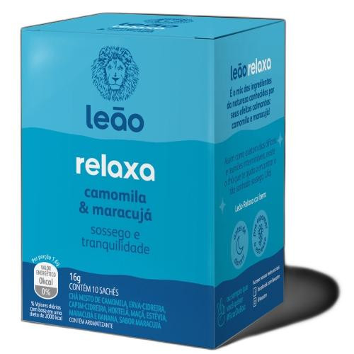 Detalhes do produto Cha Relaxa 16Gr (10Un)  Leao Camomila Maracu