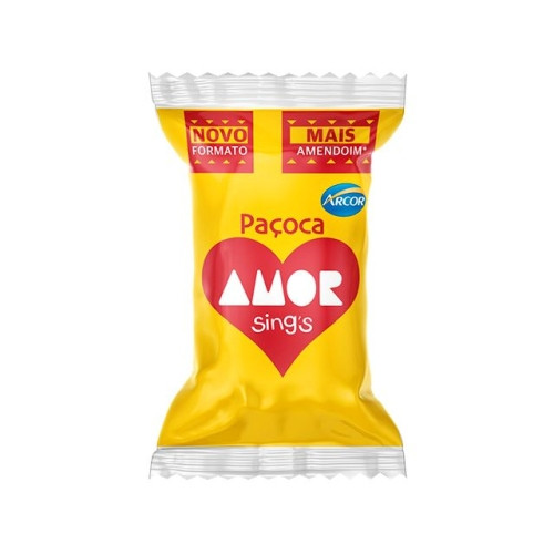 Detalhes do produto Pacoca Amor Sings Rolha 63X16Gr Arcor .