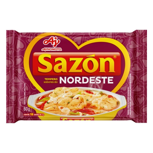 Detalhes do produto Tempero Sazon 60Gr Ajinomoto Nordeste