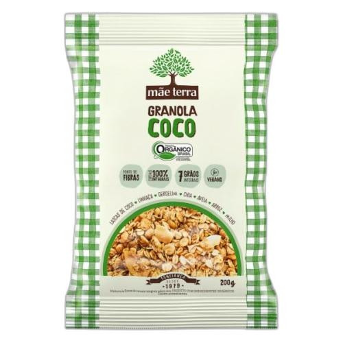 Detalhes do produto Granola Organica 200Gr Mae Terra Coco