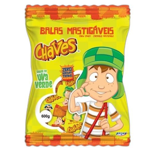 Detalhes do produto Bala Mast Chaves 600Gr Riclan Uva Verde