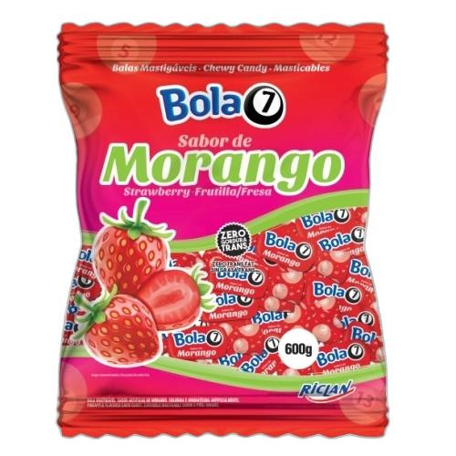 Detalhes do produto Bala Mast Bola 7 600Gr Riclan Morango