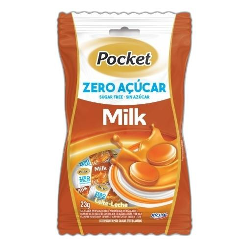 Detalhes do produto Bala Dura Pocket Zero 23Gr Riclan Leite