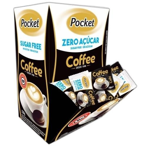 Detalhes do produto Bala Dura Pocket Zero 230Gr Riclan Cafe