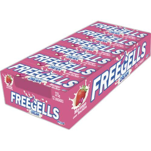 Detalhes do produto Drops Freegells 12Un Riclan Morango Creme