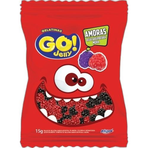 Detalhes do produto Bala Gel Go Jelly Amoras Dp 12X15Gr Ricl Amora