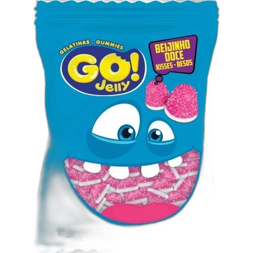 Detalhes do produto Bala Gel Go Jelly Beijo Dp 12X15Gr Ricla Morango Creme