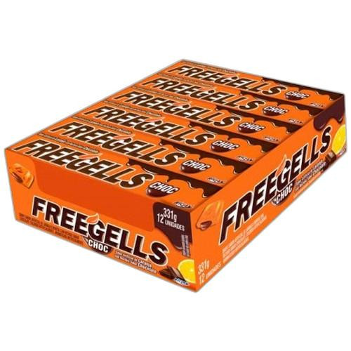 Detalhes do produto Drops Freegells 12Un Riclan Laranja.chocola