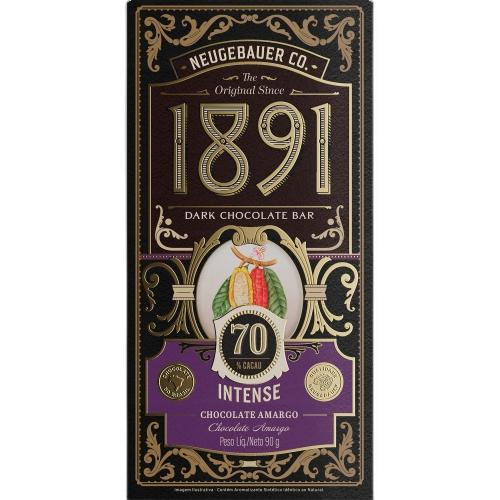 Detalhes do produto Choc 1891 70% 90Gr Neugebauer Amargo