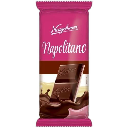Detalhes do produto Choc Napolitano 70Gr Neugebauer Choc.morango