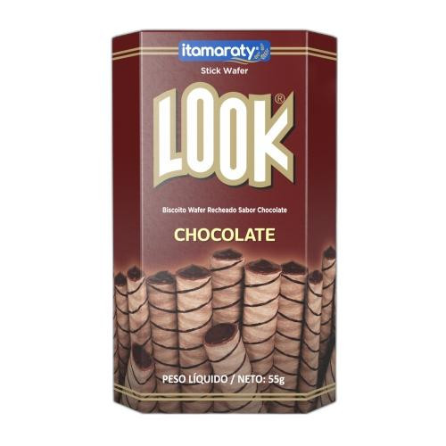 Detalhes do produto Bisc Wafer Look Dp 55Gr Itamaraty Chocolate